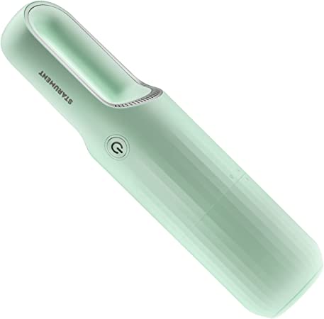 Photo 2 of Starument Portable Hand Vacuum Cleaner Handheld Cordless Cleaner for Dust, Pet Hair Dirt Home, Car Interior Lightweight, Easy to Use, Compact Design Battery Rechargeable with USB-C Cable (Mint Green)