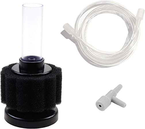 Photo 1 of AQUANEAT Mini Sponge Filter, Small Aquarium Bio Filter, Quiet Foam Filter, Betta Fry Shrimp Nano Fish Tank Filter, up to 3 Gal with Airline Tubing (1 Pack)