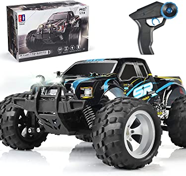 Photo 1 of DOUBLE E Remote Control Car,4WD High Speed Off Road RC Monster Car All Terrains Vehicle Truck with Rechargeable Battery for Boys Kids