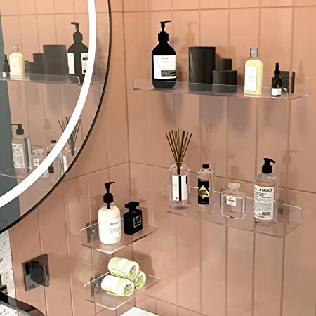 Photo 1 of Acrylic Floating Shelves (4 pack)