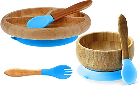 Photo 1 of Bamboo Baby Plate and Bowl Set