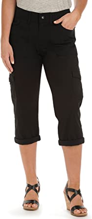 Photo 1 of Medium Size Women's Relaxed-Fit Austyn Knit-Waist Cargo Capri Pant