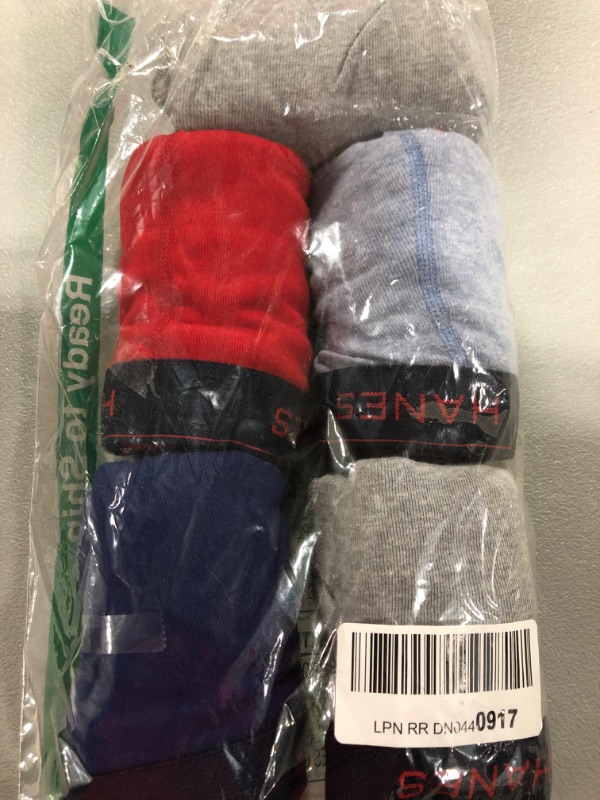 Photo 1 of 5 Pairs of mens XL Hanes boxer briefs in various colors.