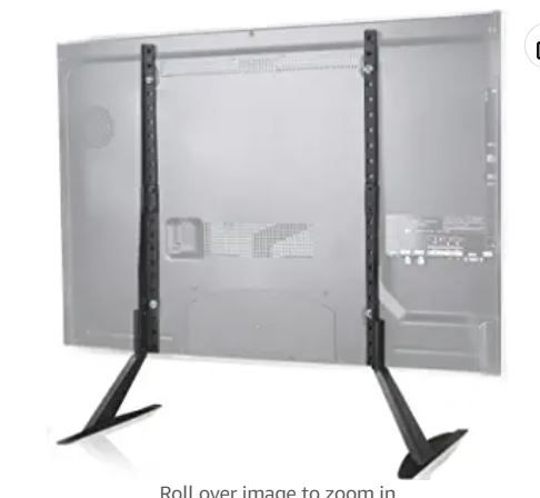 Photo 1 of WALI Universal TV Stand Tabletop, for Most 22 to 65 inch LCD Flat Screen TV, VESA up to 800 by 400mm (TVS001), Black