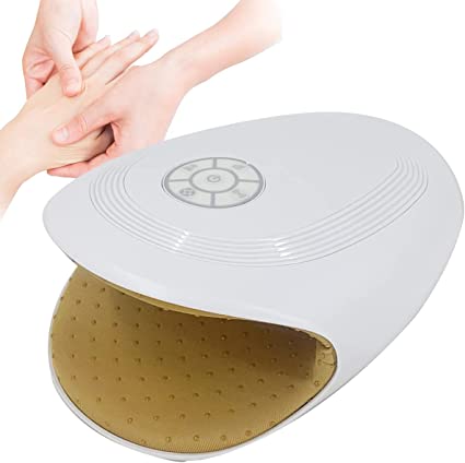 Photo 1 of Electric Hand Massager with Compression Cordless Hand Finger Massager,3 Levels Air Pressure and Heating Massage Machine for Arthritis, Pain Relief, Carpal Tunnel and Finger Numbness, White