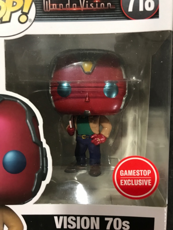 Photo 2 of Funko Pop! Marvel Wandavision 70s Vision Exclusive Figure