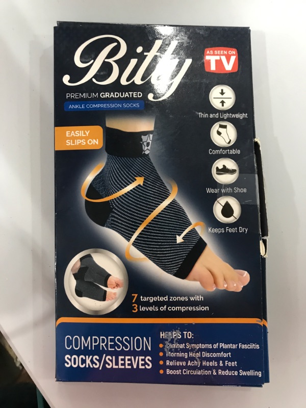 Photo 1 of Bitly Plantar Fasciitis Socks for Women and Men - Best Foot and Ankle Compression Sleeve