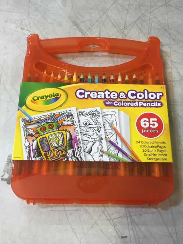 Photo 2 of Crayola Colored Pencils Coloring Art Case with Coloring Pages, Gift For Kids, Ages 4, 5, 6, 7, 8, Packaging May Vary

