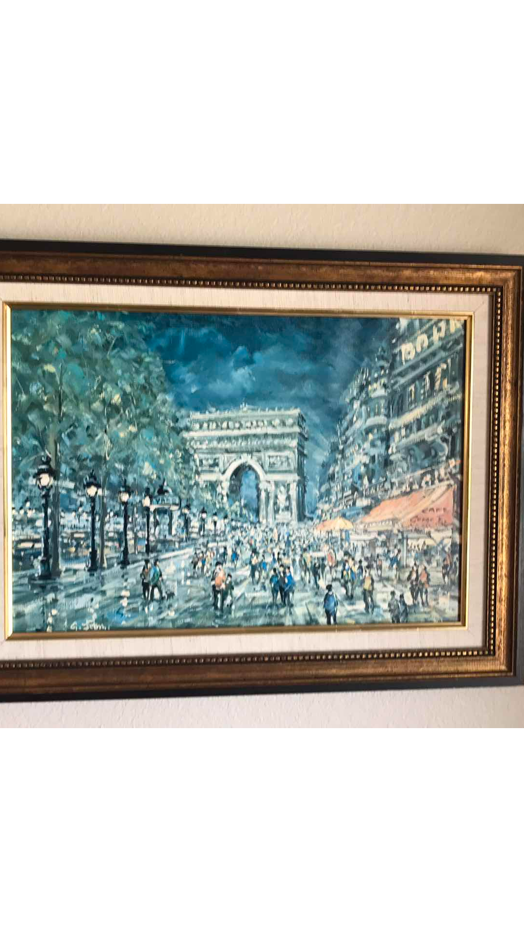 Photo 1 of FRAMED CHAMPS ELYSEES ARTWORK 22” X 17”