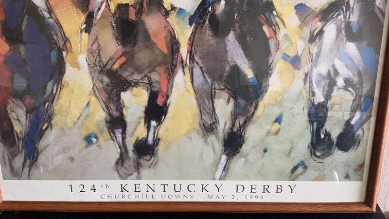 Photo 2 of 124TH KENTUCKY DERBY 1998 PRINT 31” X H 26”