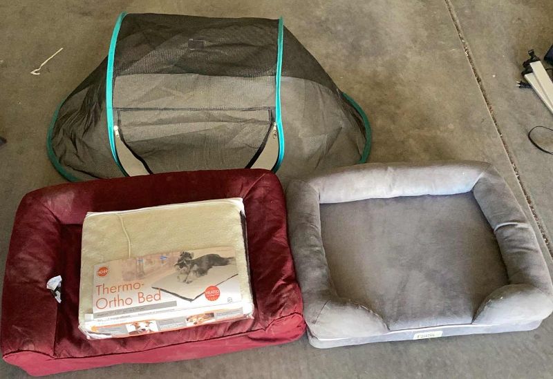 Photo 1 of ASSORTED DOG BEDS INCLUDING HEATED PAD