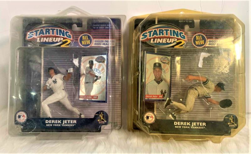 Photo 1 of 2 - NEW STARTING LINEUP BASEBALL FIGURINES DEREK JETER