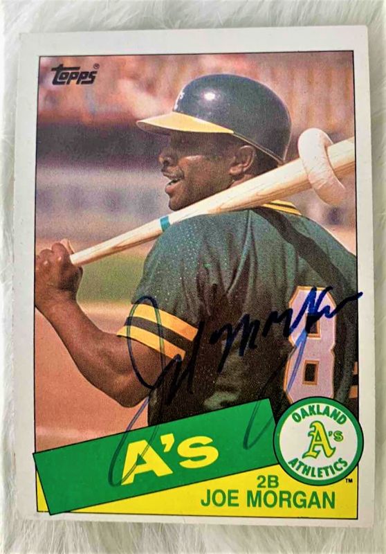 Photo 1 of COLLECTIBLE SIGNED JOE MORGAN BASEBALL CARD