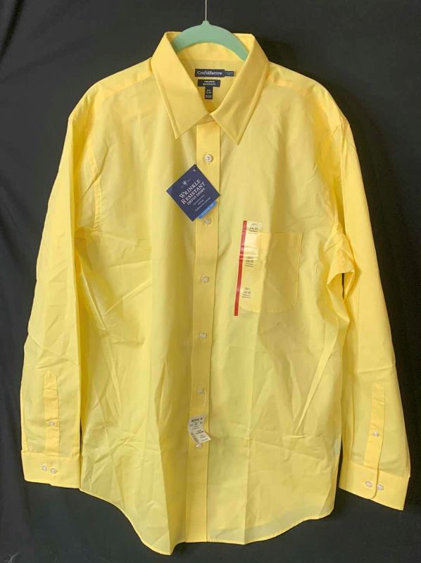 Photo 1 of NEW W TAGS MENS WRINKLE RESISTANT DRESS SHIRT 16.5 34/35