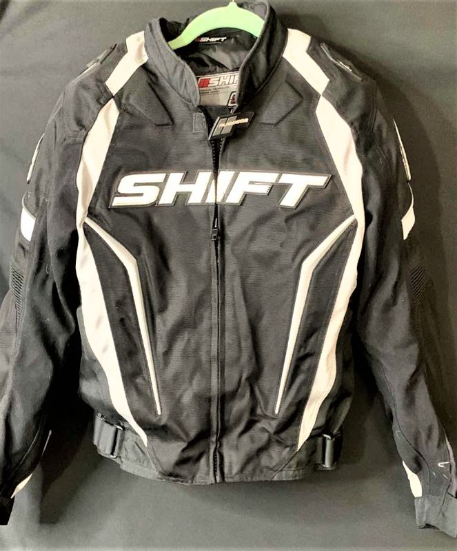 Photo 1 of SHIFT ADVANCED TECHNOLOGY PADDED MOTORCYCLE JACKET SIZE SMALL