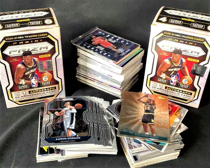 Photo 1 of STACK OF COLLECTIBLE BASKETBALL CARDS