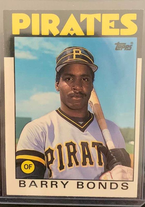 Photo 1 of 1986 TOPPS TRADED BARRY BONDS PIRATES ROOKIE CARD 111