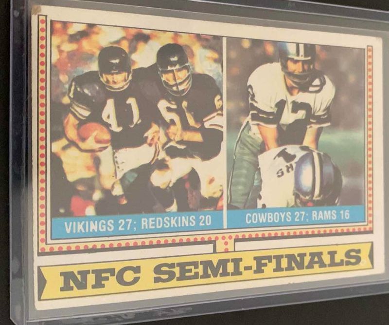 Photo 1 of 1973 TOPPS ROGER STAUBACH NFC SEMI-FINALS CARD