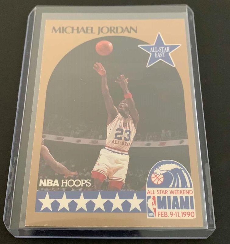 Photo 1 of 1990 NBA MICHAEL JORDAN ALL-STAR CARD 5