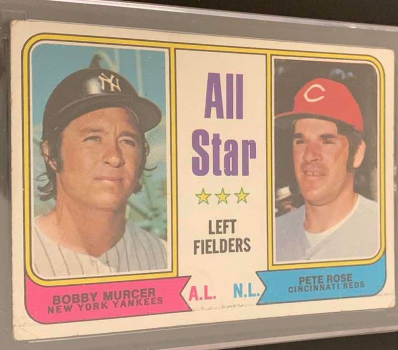 Photo 1 of 1974 TOPPS PETE ROSE ALL STAT LEFT FIELDERS CARD