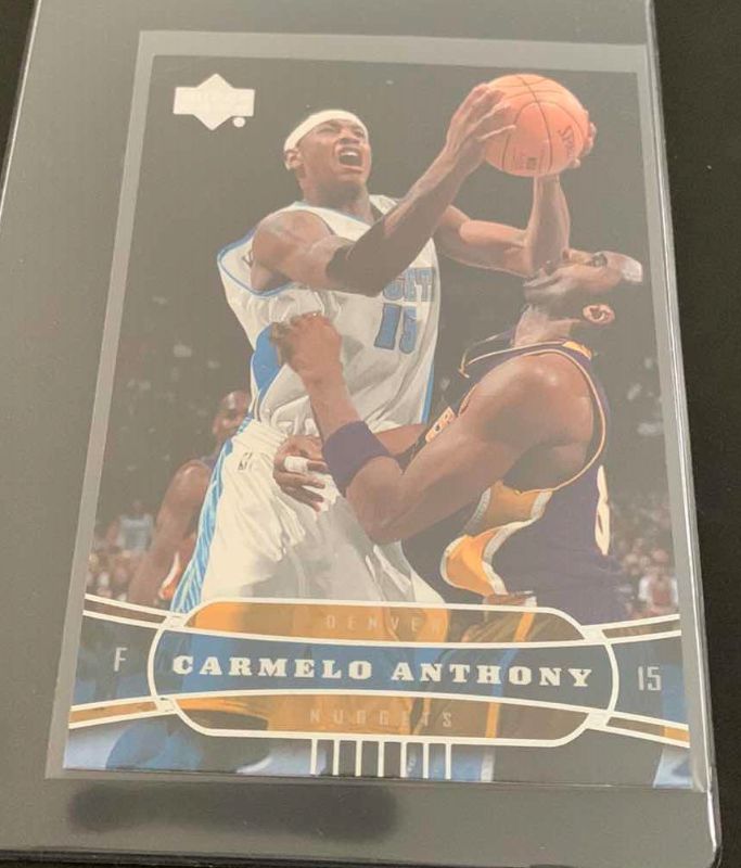 Photo 1 of 2004 UPPER DECK CARMELO ANTHONY ROOKIE NUGGETS CARD