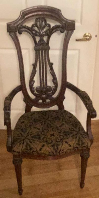 Photo 1 of ANTIQUE CARVED WOOD CHAIR