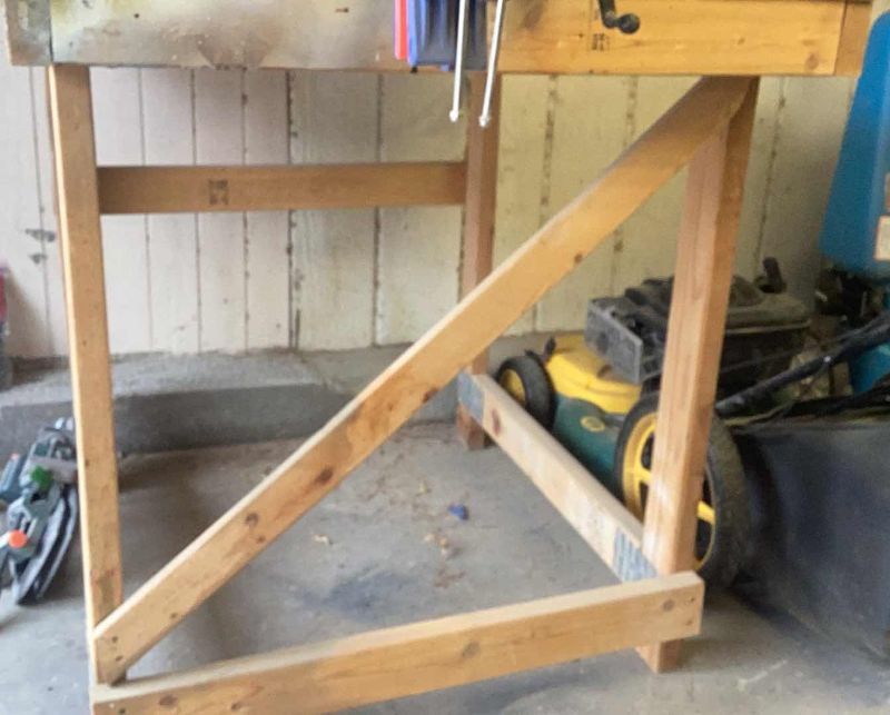 Photo 1 of WOODEN WORKBENCH