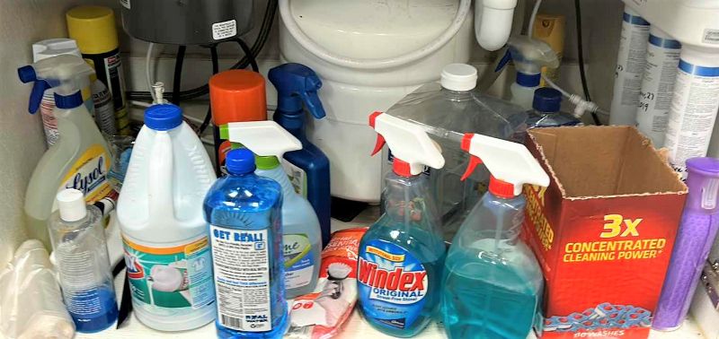 Photo 1 of CLEANING SUPPLIES (DOES NOT INCLUDE ANY SINK HARDWARE OR OSMOSIS)