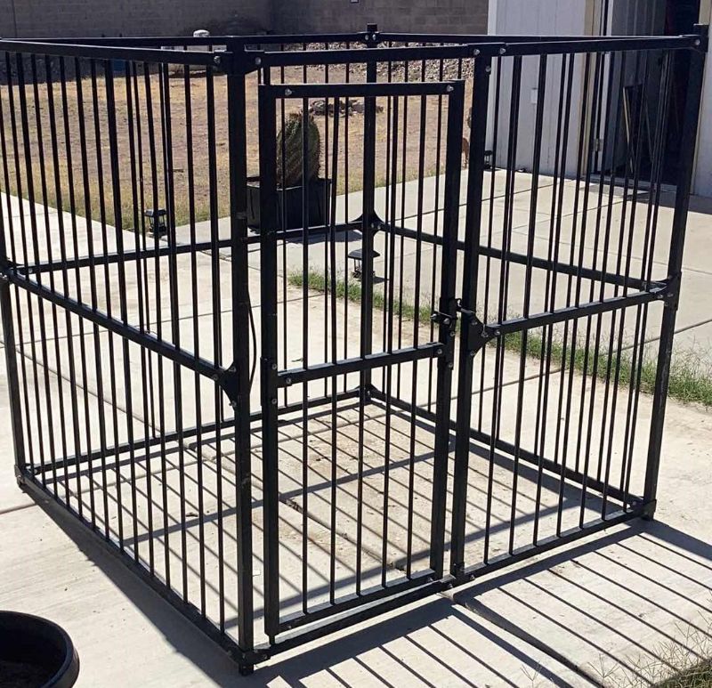 Photo 1 of LARGE METAL DOG CAGE 62” X 62” H 60”