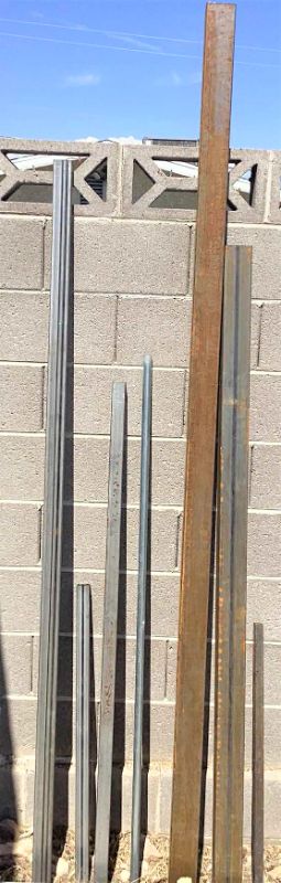 Photo 1 of 1”, 2”, AND 3” SQUARE METAL POLES