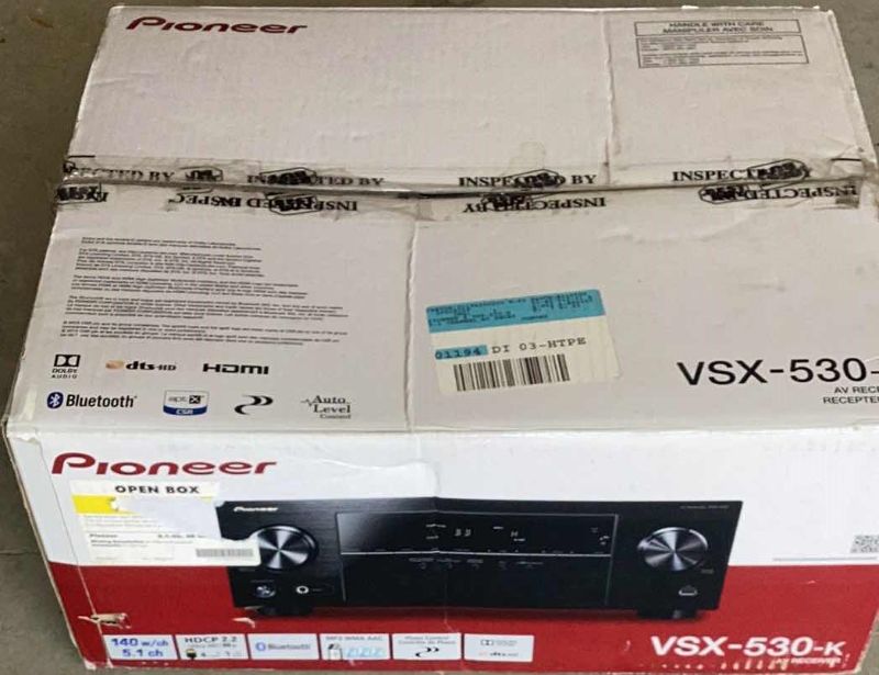 Photo 1 of PIONEER VSX-530-K 140WATTS PER CHANNEL 5.1 AV STEREO RECEIVER WITH BLUETOOTH