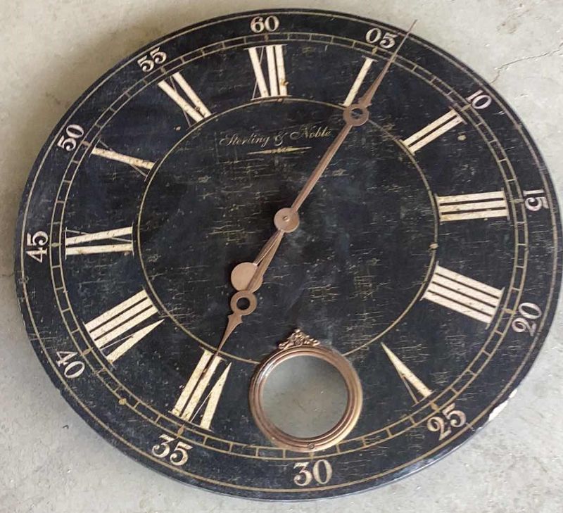 Photo 1 of STERLING AND NOBLE CLOCK 29” CIRCUMFERENCE