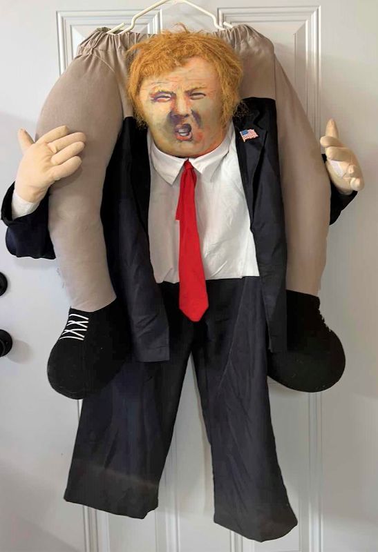 Photo 1 of ADULT TRUMP COSTUME, RIDE ON TRUMPS SHOULDERS