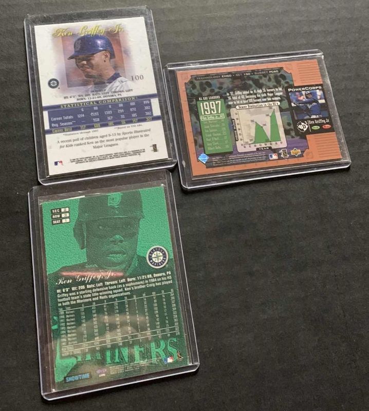 Photo 2 of MLB BASEBALL KEN GRIFFEY JR. CARDS