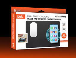 Photo 2 of Itek High Speed Charging Mouse-Pad with Wireless Fast Charger 