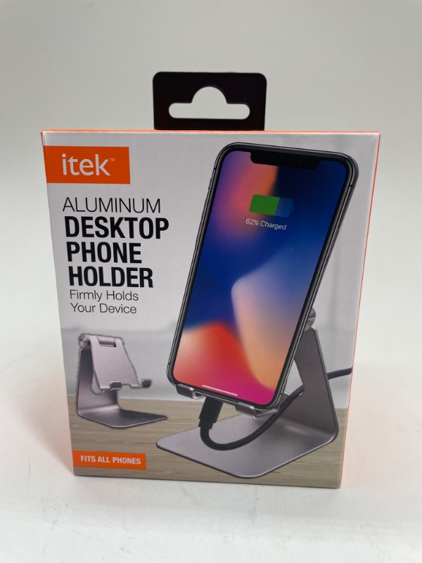 Photo 1 of Itek Aluminum Desktop Phone Holder - Silver 