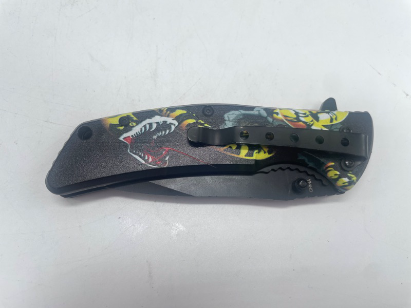 Photo 3 of Open Mouth Snake Pocket Knife New