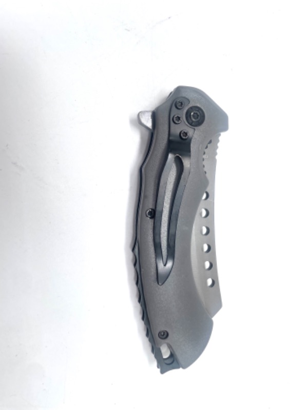 Photo 1 of Samurai Skull With Sword Folding Pocket Knife New