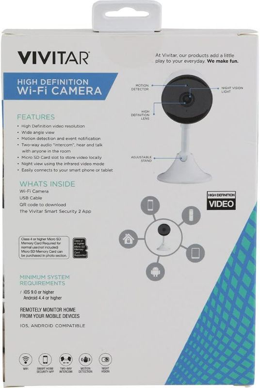 Photo 3 of Vivitar IPC112E 720P HD WI-FI Smart Camera,720p Infrared Camera
