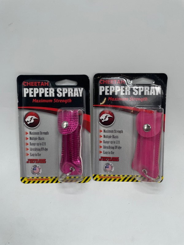 Photo 1 of 2 Pack Cheetah Brand Pepper Spray Reaches 12 Feet