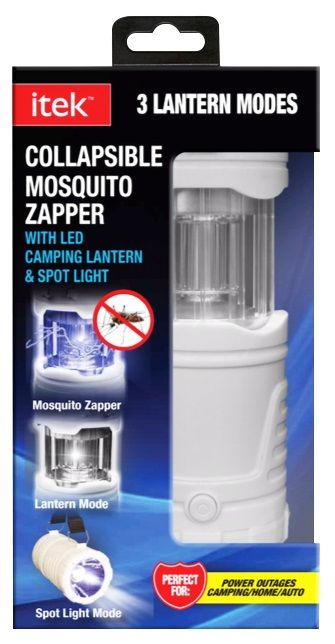 Photo 2 of Itek Collapsible Mosquito Zapper With LED Camping Lantern & Spot Light 