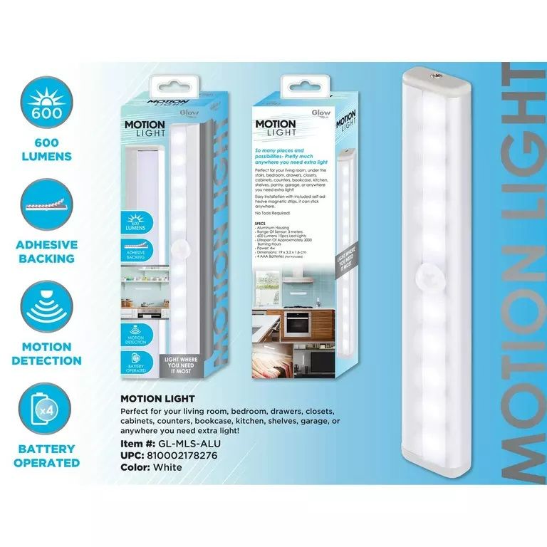 Photo 1 of GabbaGoods Under Cabinet Motion Activated LED 7.8-in Light Strip
