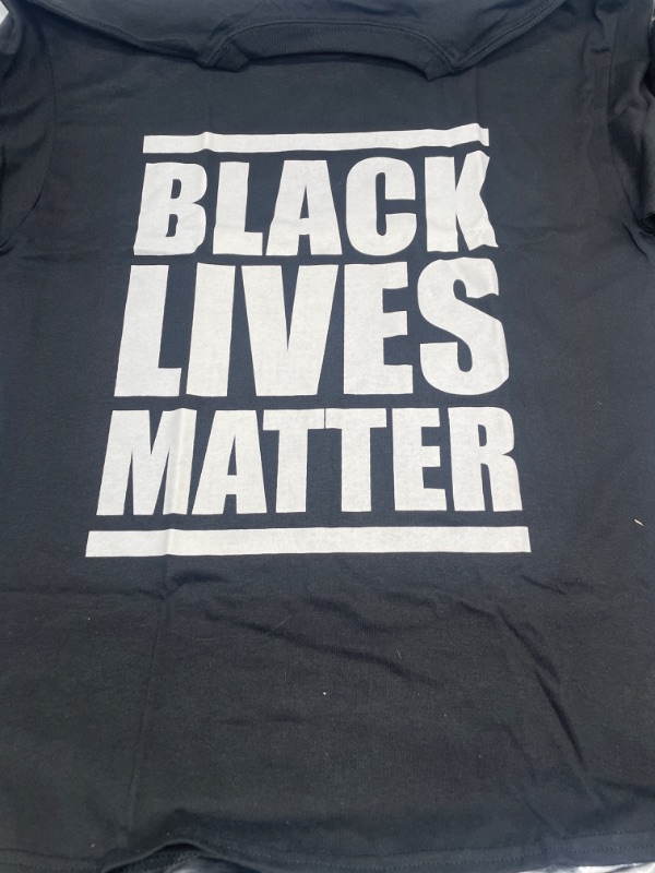 Photo 2 of Black Lives Matter Typography Unisex Heavy Cotton T-shirt size Medium