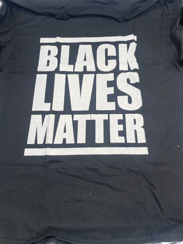 Photo 2 of Black Lives Matter Typography Unisex Heavy Cotton T-shirt size Small