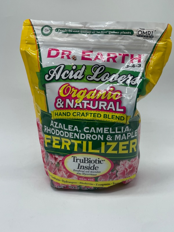 Photo 2 of Dr. Earth Acid Lovers Azalea, Camellia, Rhododendron & Maple Fertilizer 4 lb
