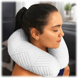 Photo 2 of Bed & Brand Prestige Collection Bamboo Travel Neck Pillow Certified Oeko-Tex 100