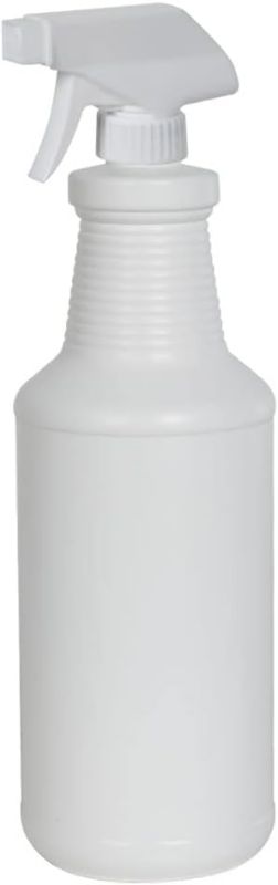 Photo 1 of Plastic Spray Bottles for Cleaning, Empty and Reusable, White, HDPE bottles, Leak Proof, Cleaning Solutions, Water, Auto Detailing, or Bathroom and Kitchen, Commercial and Residential, 2 PACK.
