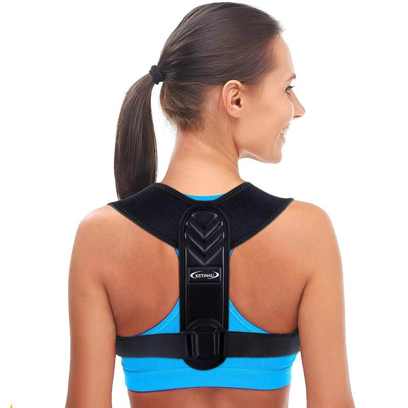 Photo 1 of Posture Corrector for Women and Men , Back Brace Adjustable Upper Posture Support, Shoulder Posture Brace ,Back Support,Comfortable Back Straightener Support for Clavicle Support and Providing Pain Relief from Neck,Back and Shoulder
