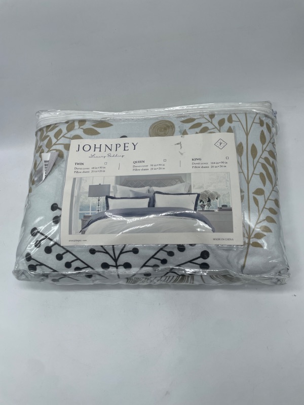 Photo 2 of JOHNPEY King Duvet Cover Sets King Duvet Cover,(A Side) 130GSM Microfiber ?( B Side) 100% Washed Microfiber, Printed and Solid Color Bedding Sets,3 Pieces King Duvet Cover Set