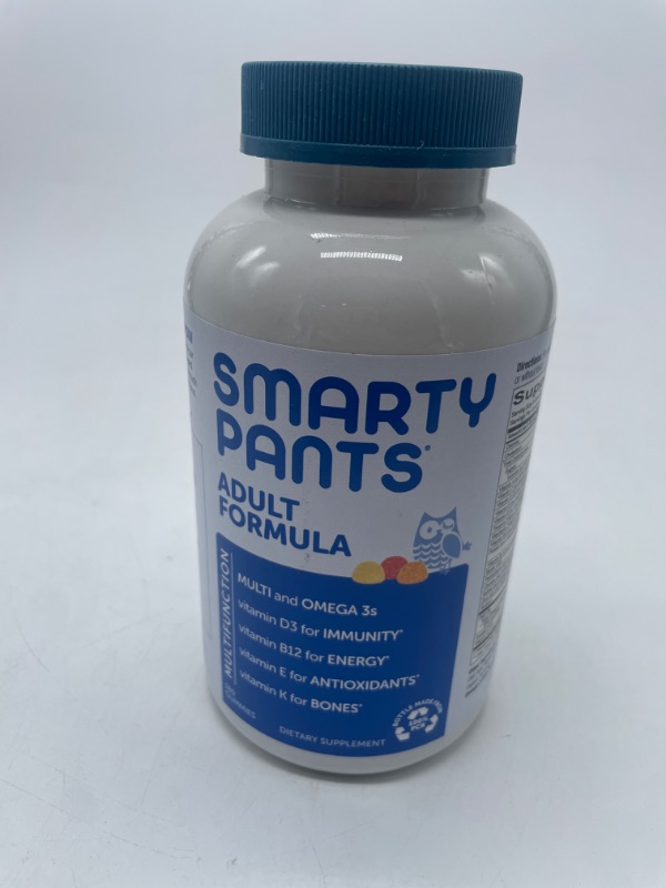 Photo 2 of SmartyPants Daily Multivitamin for Men & Women: Daily Gummies for Adults with Vitamin B12, C, D3, E, & K - With Omega 3 Fish Oil (DHA/EPA), Iodine, Choline - 180 Count (30 Day Supply) Adult Formula